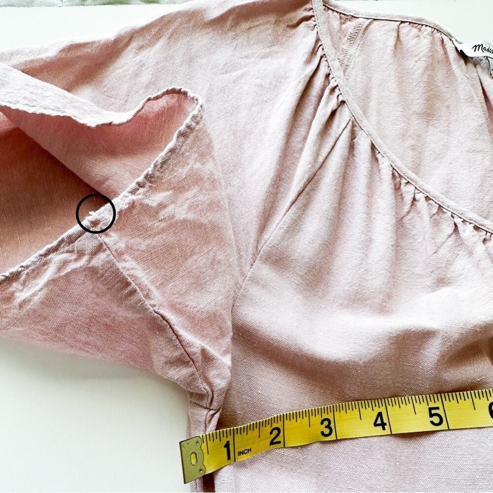 Madewell Linen Blend Lorelei Mini Dress - Picture 12 of 15